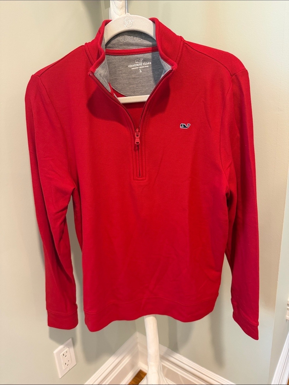 Vineyard Vines Red Half-Zip Pullover